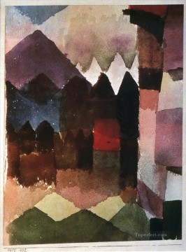  Klee Oil Painting - Foehn Wind in Marc Garden Paul Klee